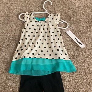 DKNY baby girls outfit 12m